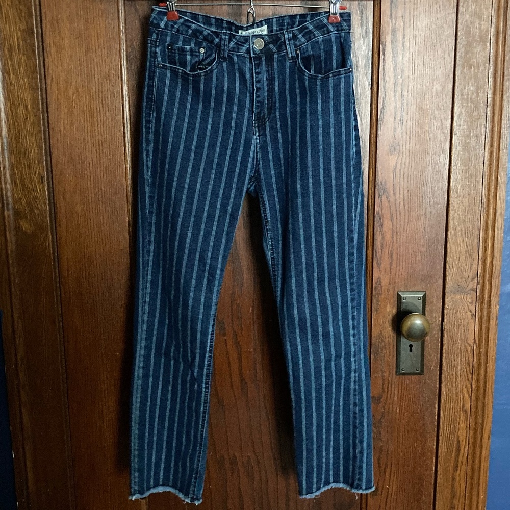 Indigo Rein Pinstripe Bluejeans - Women's Size 11